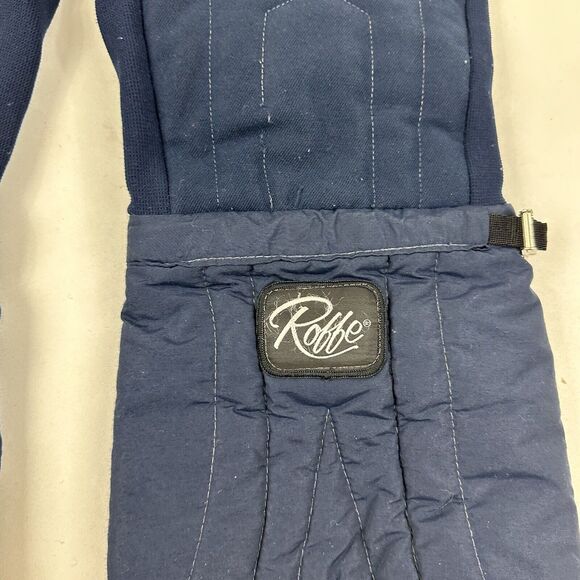 VTG Robbe Blue Ski Snowboard Pants Winter Foot Stirrups Made in USA 30" Waist - Picture 7 of 16